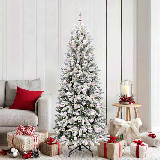 HKH Árbol de Navidad Artificial con 300 Leds - Blanco