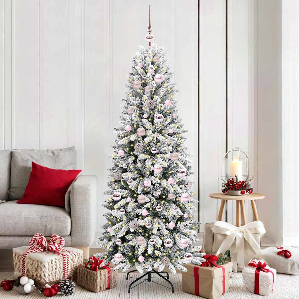 HKH Árbol de Navidad Artificial con 300 Leds - Blanco