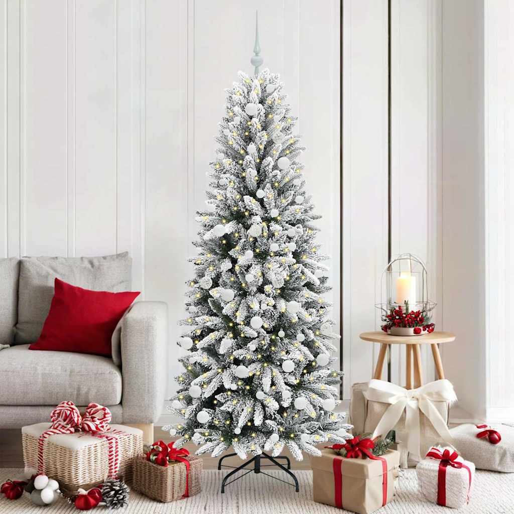 HKH Árbol de Navidad Artificial con 300 Leds - Blanco