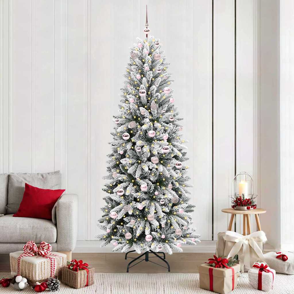 HKH Árbol de Navidad Artificial con 300 Leds - Blanco