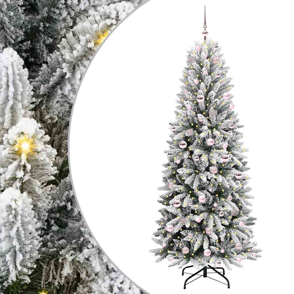 HKH Árbol de Navidad Artificial con 300 Leds - Blanco