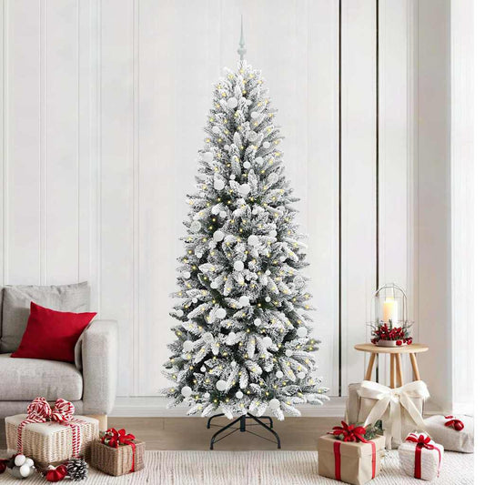 HKH Árbol de Navidad Artificial con 300 Leds - Blanco