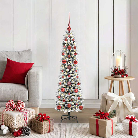 HKH Árvore de Natal Artificial com 150 Leds e Branco - Verde