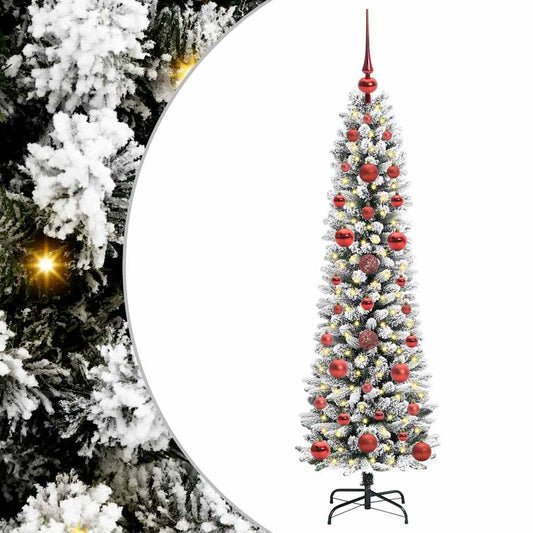 HKH Árvore de Natal Artificial com 150 Leds e Branco - Verde