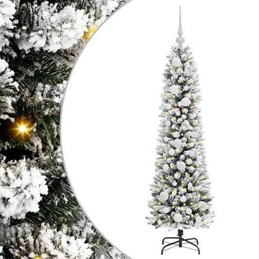 HKH Árvore de Natal Artificial com 150 Leds e Branco - Verde