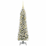 HKH Árvore de Natal Artificial com 150 Leds e Branco - Verde