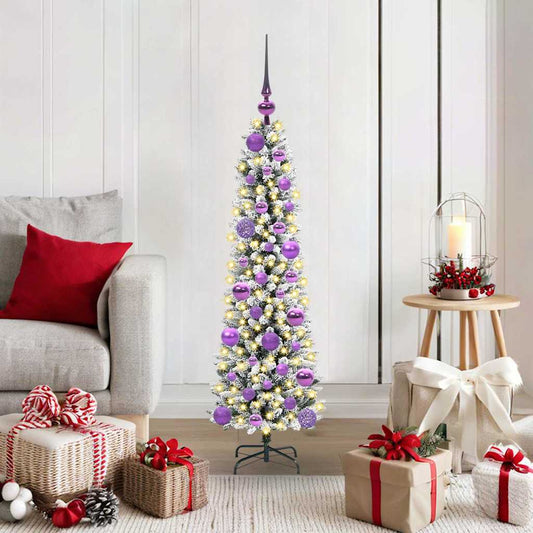 HKH Árvore de Natal Artificial com 150 Leds e Branco - Verde