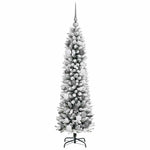 HKH Árvore de Natal Artificial Branco em Metal e PVC