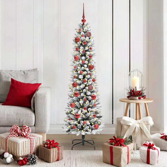 HKH Árvore de Natal Artificial com 150 Leds e Branco - Verde