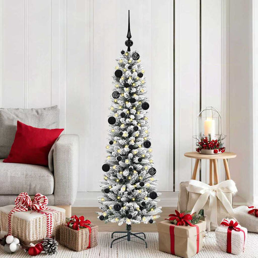 HKH Árvore de Natal Artificial com 150 Leds e Branco - Verde