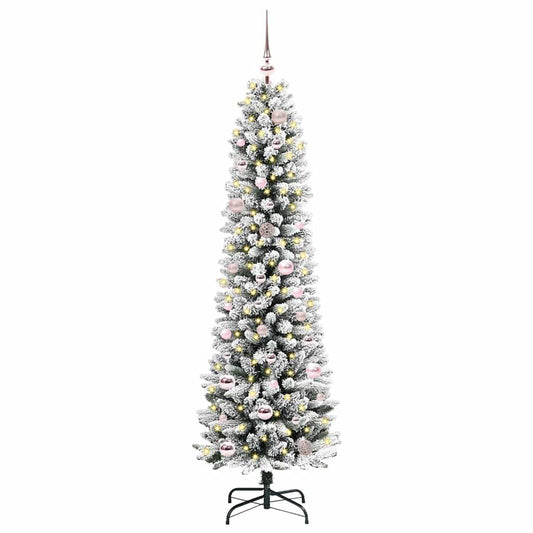 HKH Árvore de Natal Artificial com 150 Leds e Branco - Verde