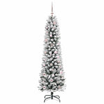 HKH Árvore de Natal Artificial com 150 Leds e Branco - Verde