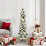 HKH Árvore de Natal Artificial com 150 Leds e Branco - Verde