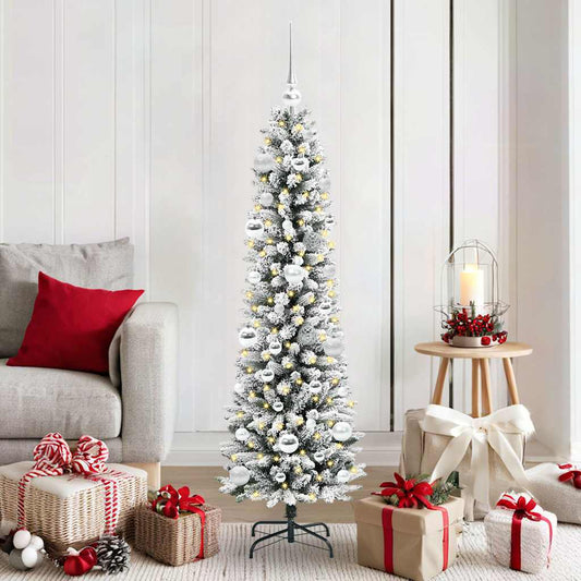 HKH Árvore de Natal Artificial com 150 Leds e Branco - Verde