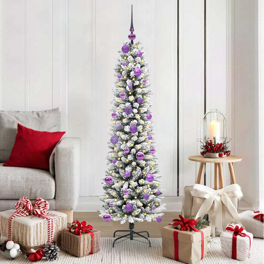 HKH Árvore de Natal Artificial com 150 Leds e Branco - Verde