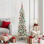 HKH Árvore de Natal Artificial com 150 Leds e Branco - Verde