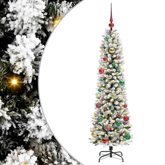 HKH Árvore de Natal Artificial com 150 Leds e Branco - Verde