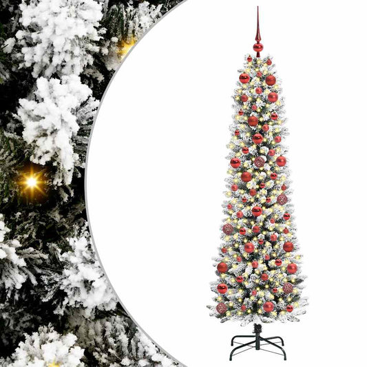 HKH Árvore de Natal Artificial com 300 Leds e Branco - Verde