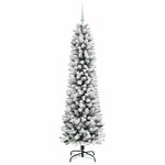 HKH Árvore de Natal Artificial com 300 Leds e Branco - Verde