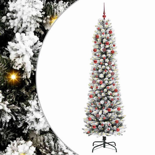 HKH Árbol de Navidad Artificial con 300 Leds y Blanco - Verde