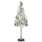 HKH Árvore de Natal com 150 Leds com Suporte Branco e Aço em Pé