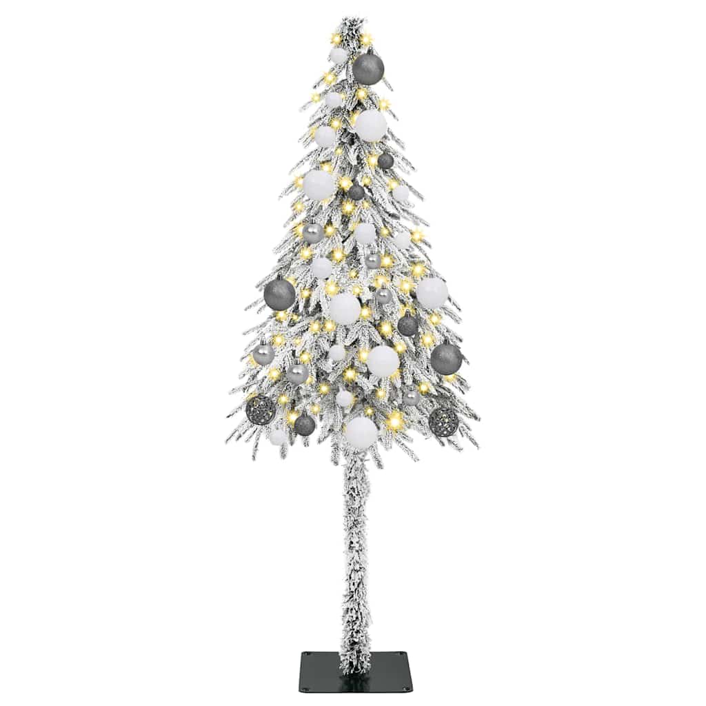 HKH Árvore de Natal com 150 Leds com Suporte Branco e Aço em Pé