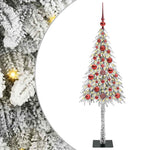 HKH Árvore de Natal com 150 Leds com Suporte Branco em Aço e PE