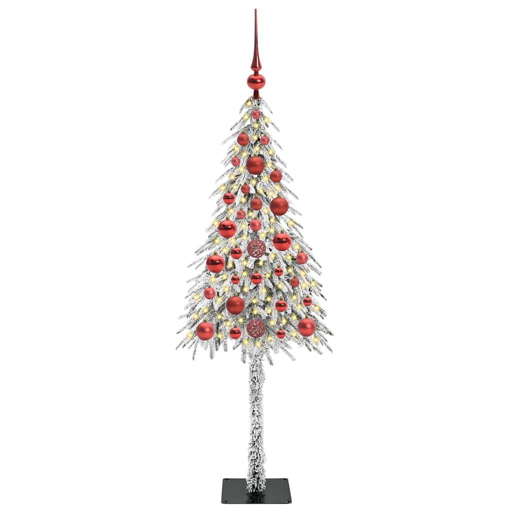 HKH Árvore de Natal com 150 Leds com Suporte Branco em Aço e PE