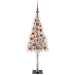 HKH Árvore de Natal com 150 Leds com Suporte Branco em Aço e PE