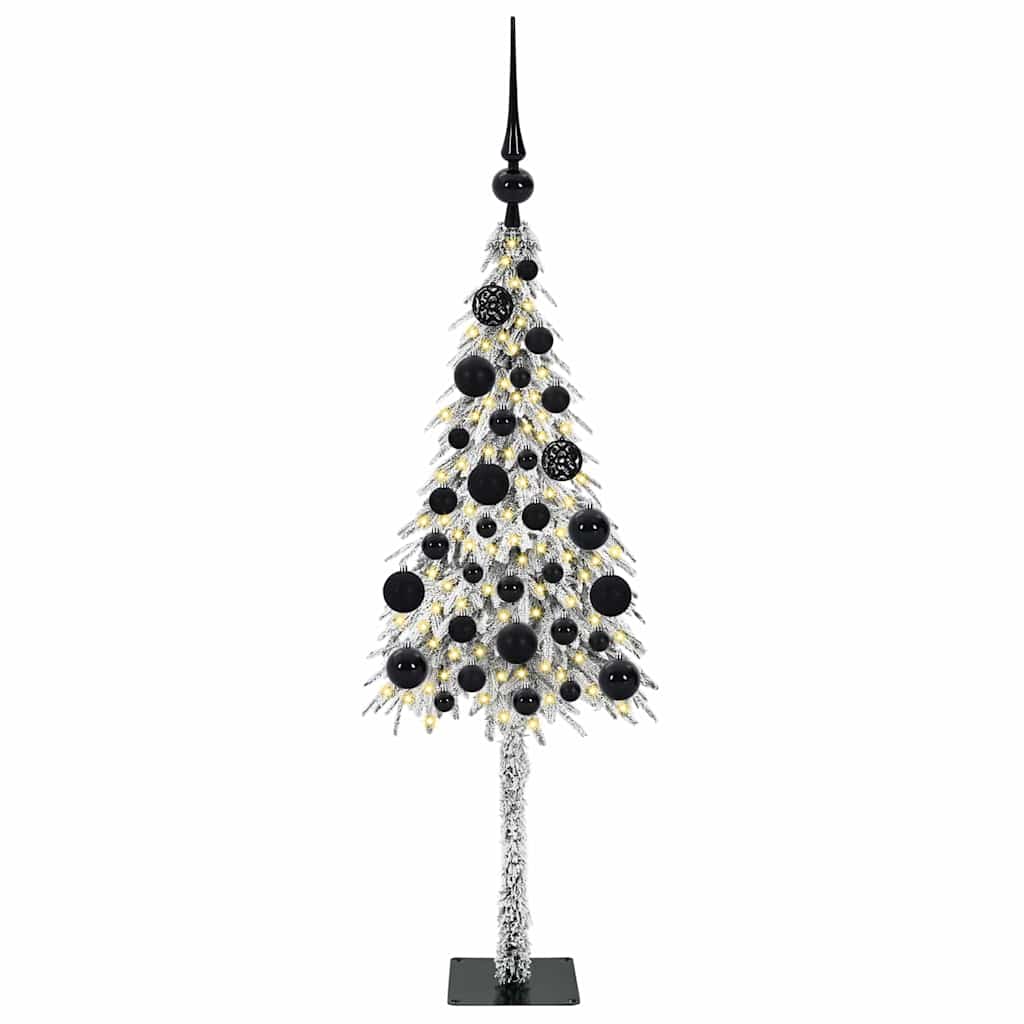 HKH Árvore de Natal com 150 Leds com Suporte Branco em Aço e PE