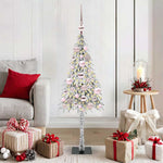 HKH Árvore de Natal com 150 Leds com Suporte Branco em Aço e PE