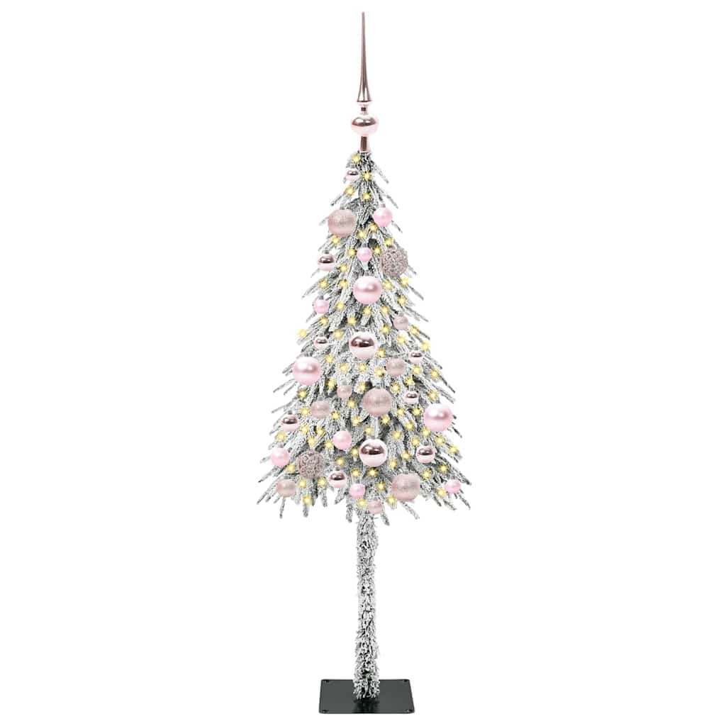 HKH Árvore de Natal com 150 Leds com Suporte Branco em Aço e PE