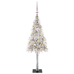 HKH Árvore de Natal com 150 Leds com Suporte Branco em Aço e PE