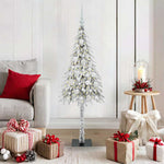 HKH Árvore de Natal com 150 Leds com Suporte Branco em Aço e PE
