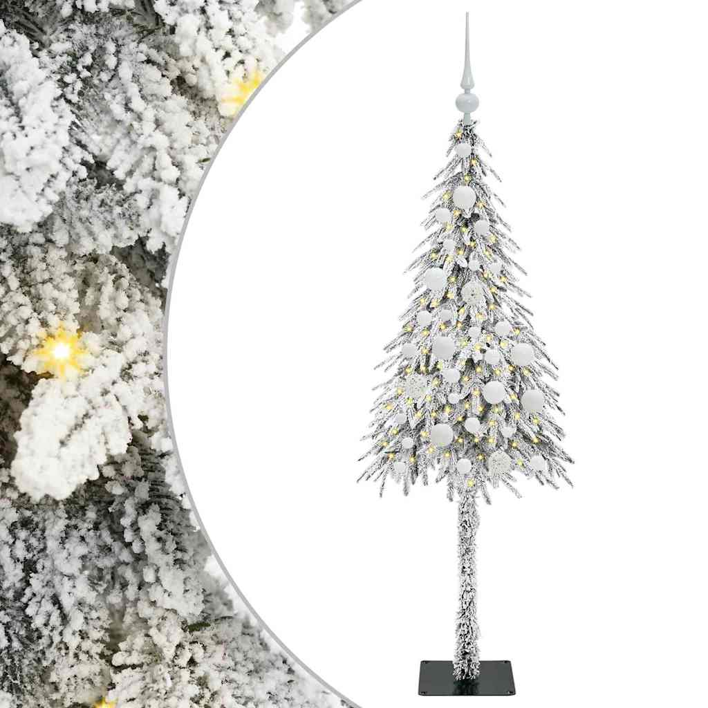 HKH Árvore de Natal com 150 Leds com Suporte Branco em Aço e PE