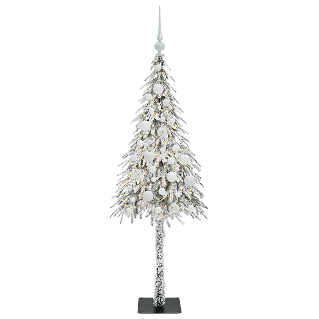 HKH Árvore de Natal com 150 Leds com Suporte Branco em Aço e PE