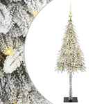 HKH Árvore de Natal com 150 Leds com Suporte Branco em Aço e PE