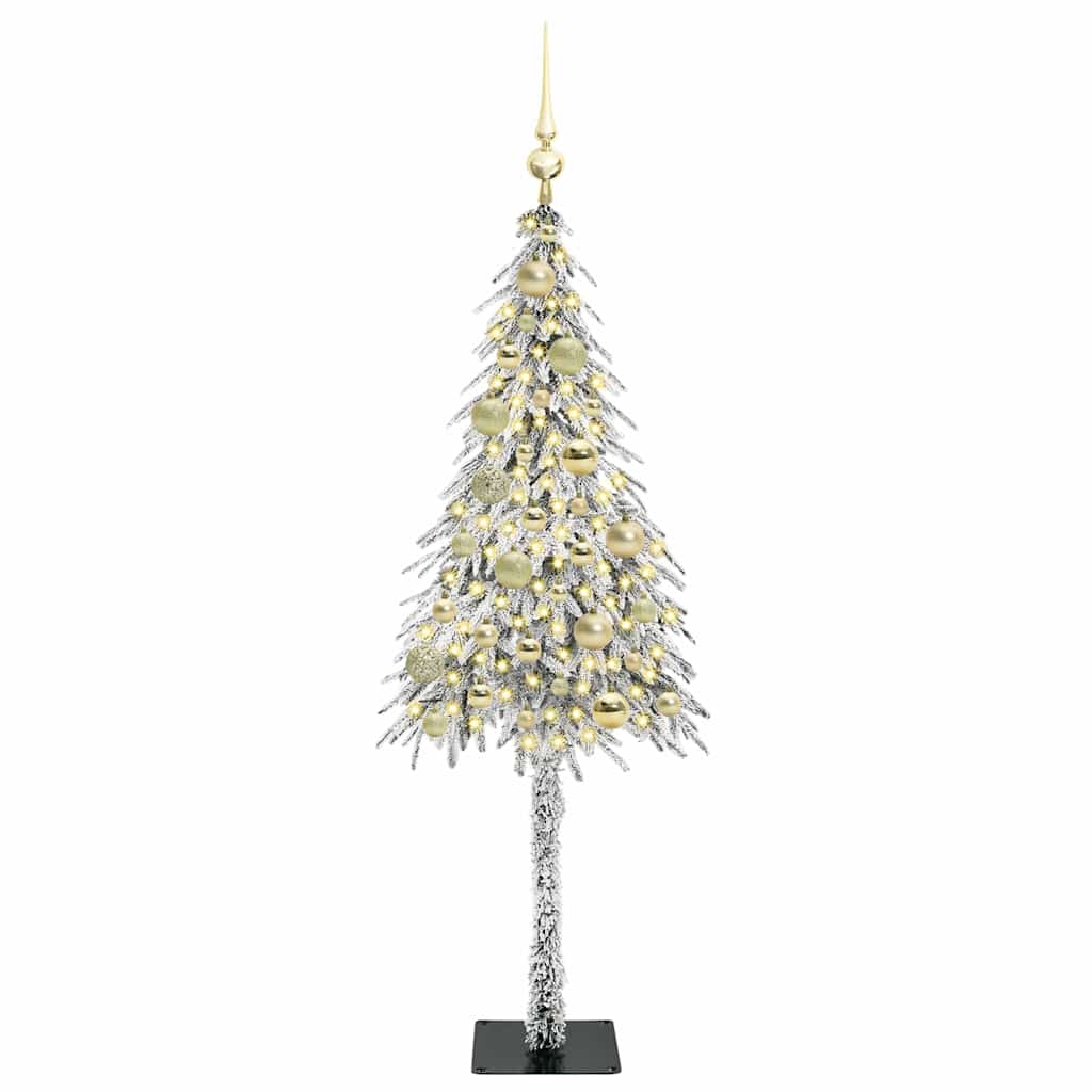 HKH Árvore de Natal com 150 Leds com Suporte Branco em Aço e PE
