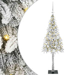 HKH Árvore de Natal com 150 Leds com Suporte Branco em Aço e PE