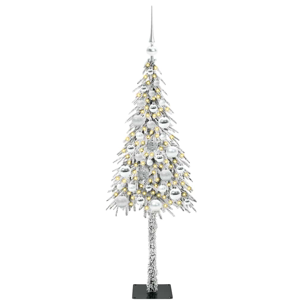 HKH Árvore de Natal com 150 Leds com Suporte Branco em Aço e PE