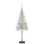 HKH Árvore de Natal com 150 Leds com Suporte Branco em Aço e PE