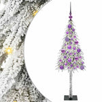 HKH Árvore de Natal com 150 Leds com Suporte Branco em Aço e PE