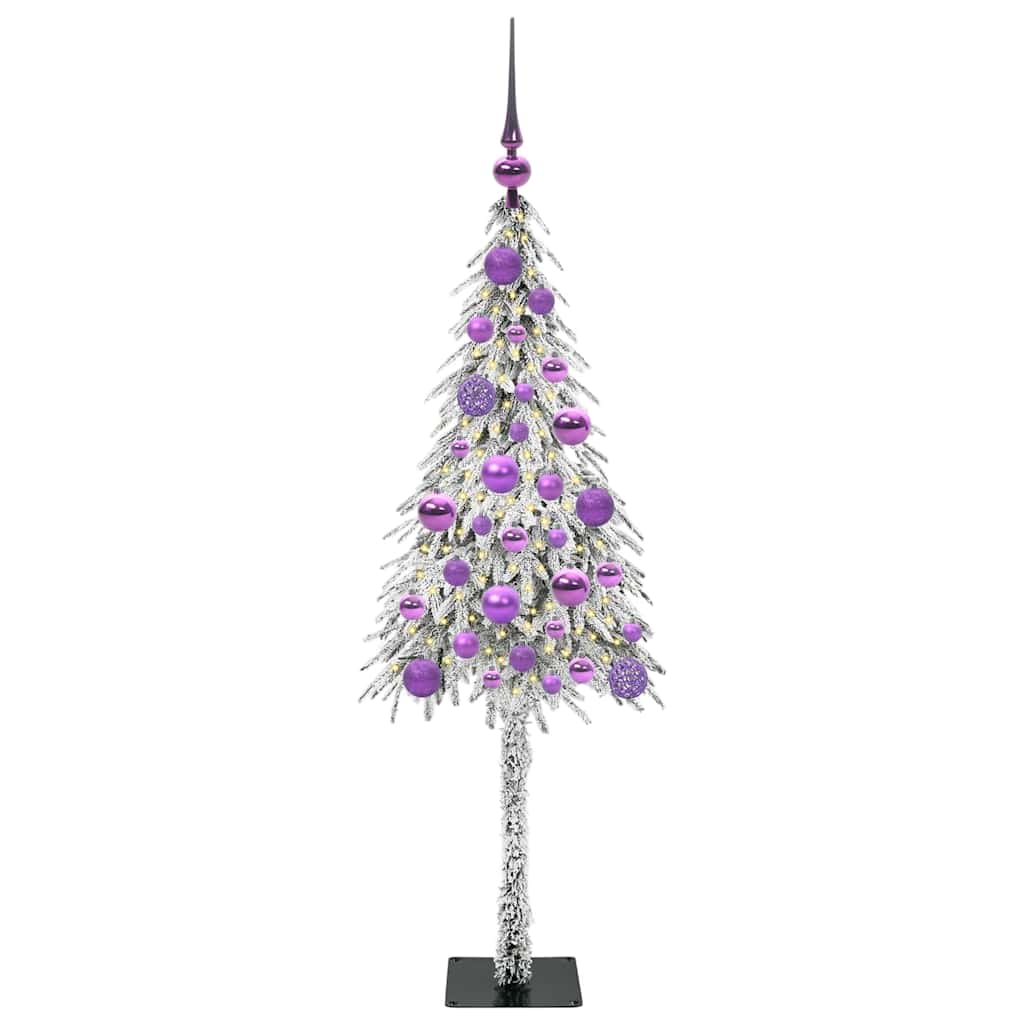 HKH Árvore de Natal com 150 Leds com Suporte Branco em Aço e PE