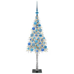 HKH Árvore de Natal com 150 Leds com Suporte Branco em Aço e PE