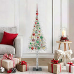 HKH Árvore de Natal com 150 Leds com Suporte Branco em Aço e PE