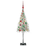 HKH Árvore de Natal com 150 Leds com Suporte Branco em Aço e PE