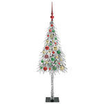 HKH Árvore de Natal com 150 Leds com Suporte Branco em Aço e PE