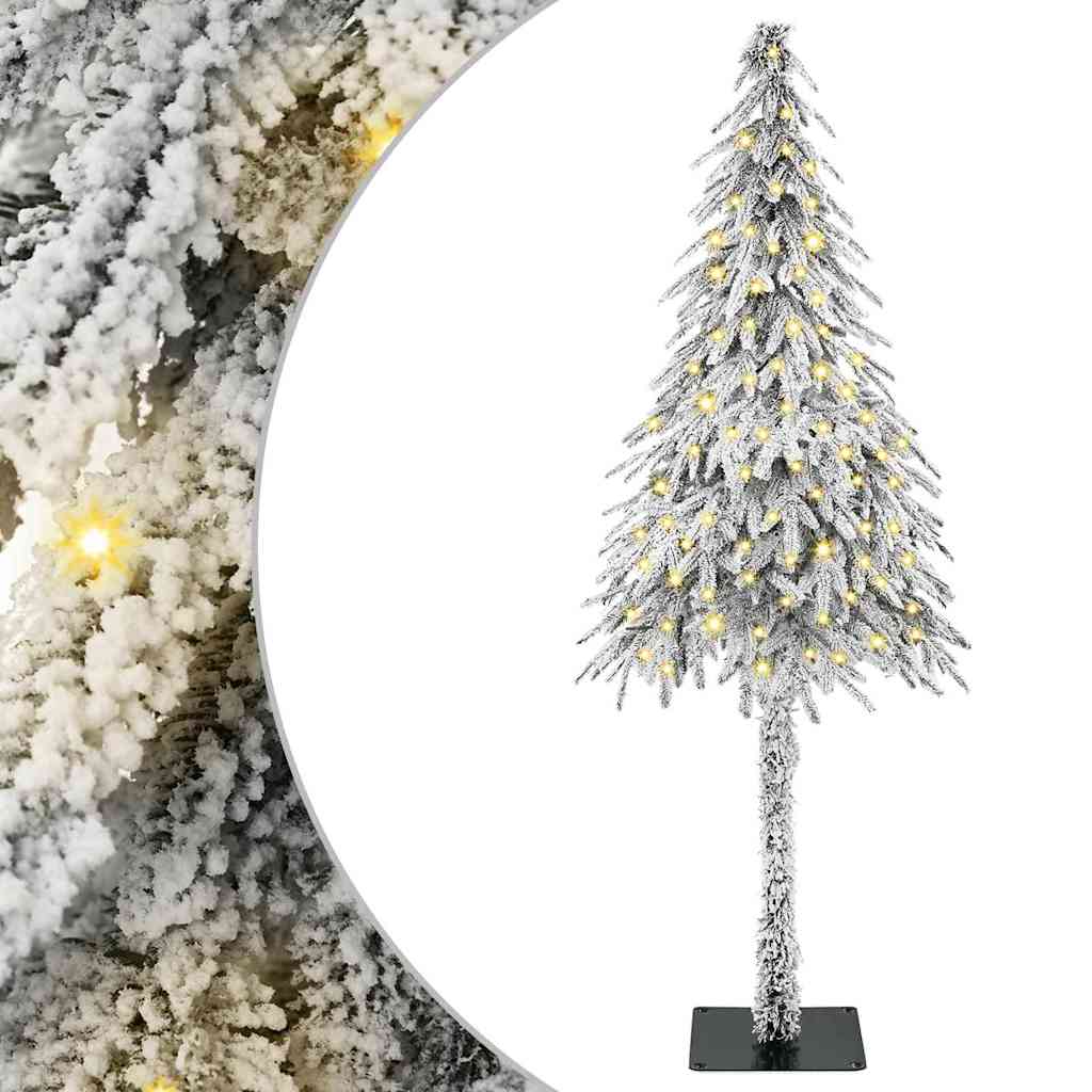 HKH Árvore de Natal com 150 Leds com Suporte Branco e Aço em Pé