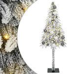 HKH Árvore de Natal com 150 Leds com Suporte Branco e Aço em Pé