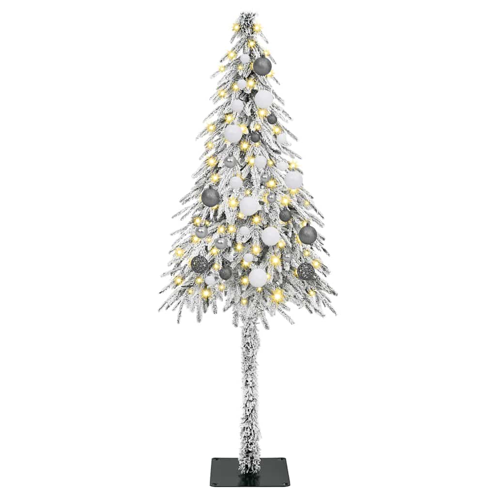 HKH Árvore de Natal com 150 Leds com Suporte Branco e Aço em Pé